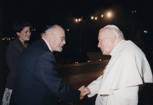 Rabbi Bemporad and Pope John Paul II